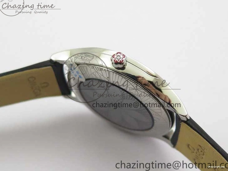 0811 Ladies’ De Ville Trésor Diamond SS 3AF 1:1 Best Edition White MOP Dial RG Markers On Black Fabric strap Swiss Quartz Comfortable 7884